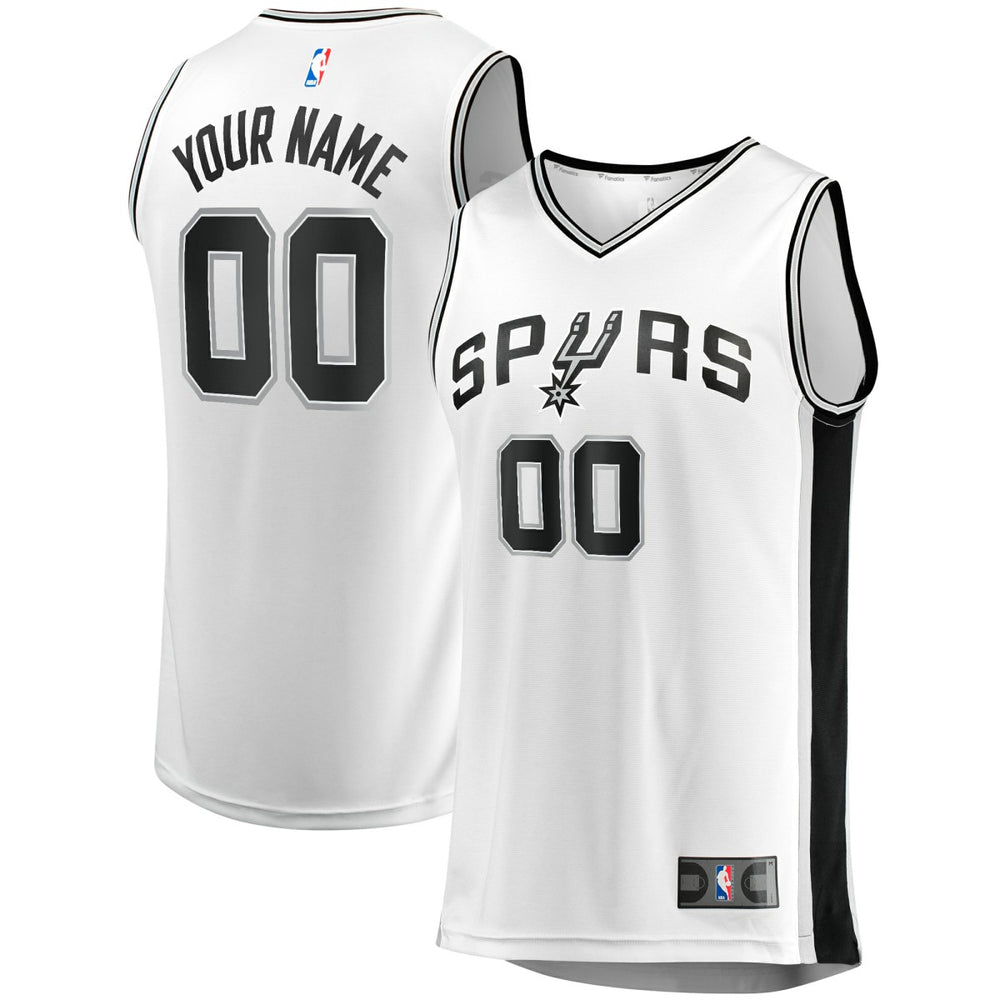 San Antonio Spurs Fast Break Custom Replica Jersey - Association Edition - White | Fanatics cheap