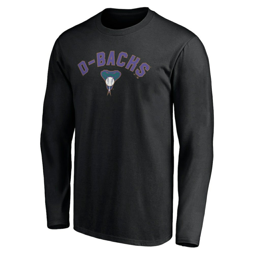 Arizona Diamondbacks Personalized Cooperstown Collection Winning Streak Long Sleeve T-Shirt - Black