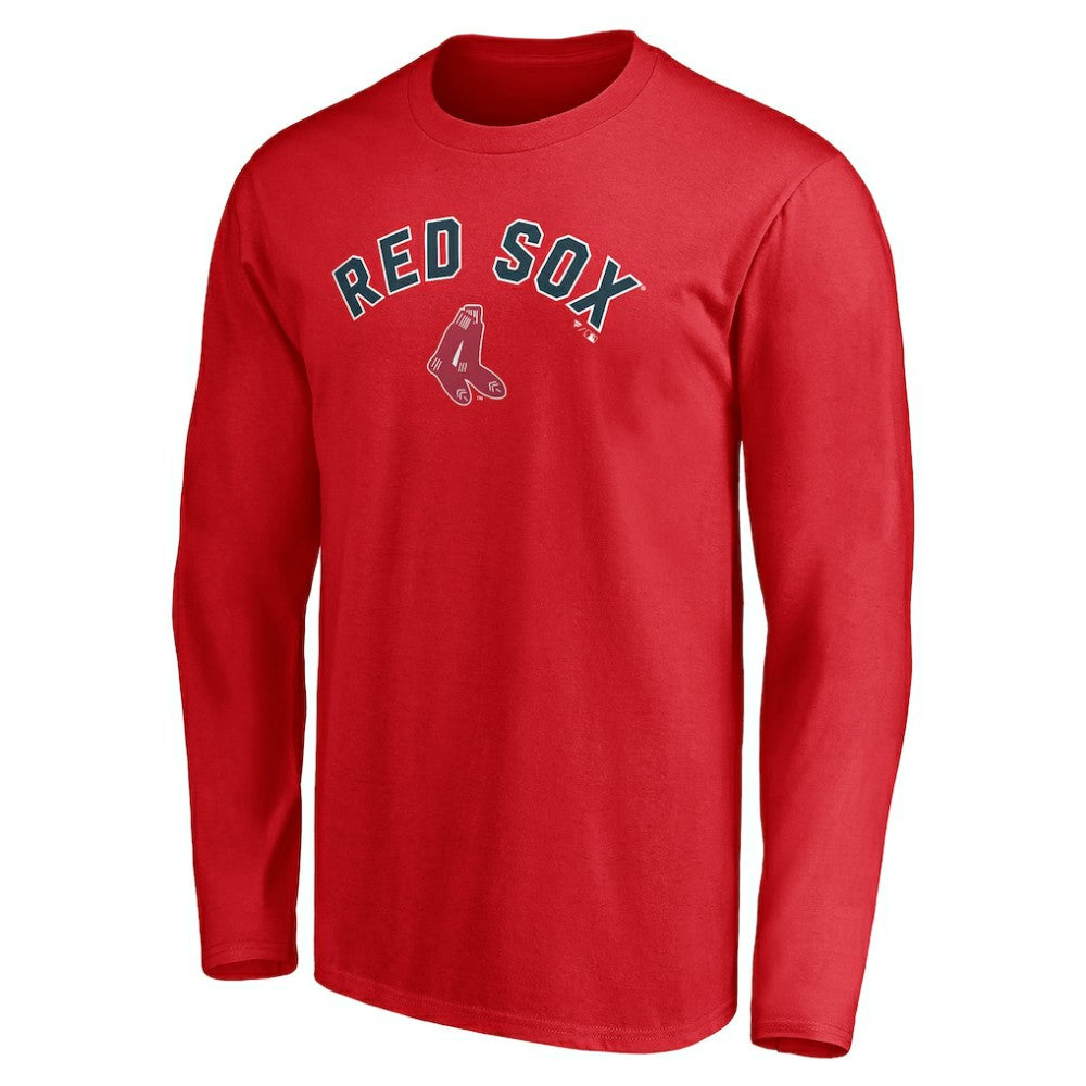 Boston Red Sox Personalized Cooperstown Collection Winning Streak Long Sleeve T-Shirt - Red