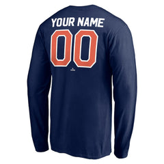 Detroit Tigers Personalized Cooperstown Collection Winning Streak Long Sleeve T-Shirt - Navy