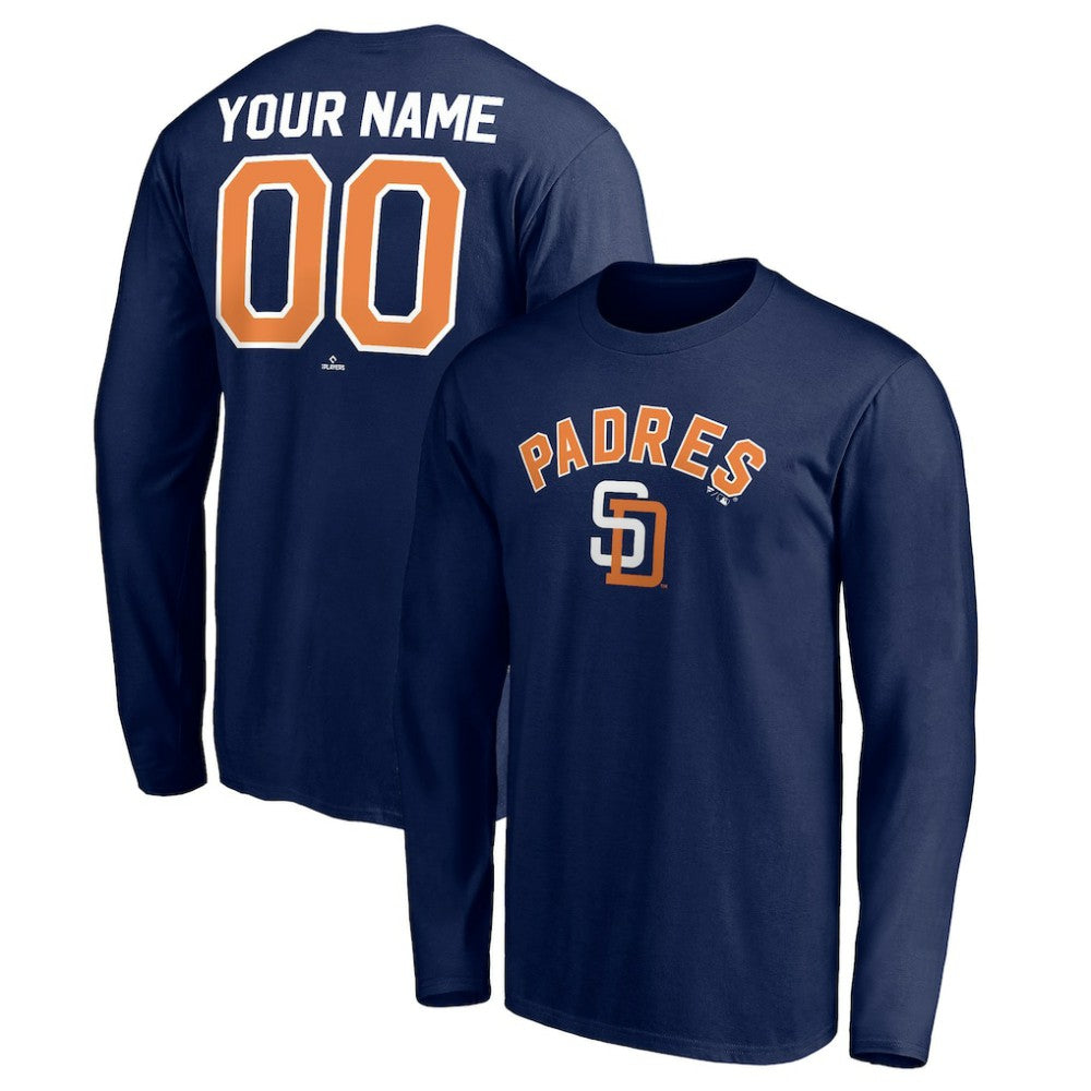 San Diego Padres Personalized Cooperstown Collection Winning Streak Long Sleeve T-Shirt - Navy
