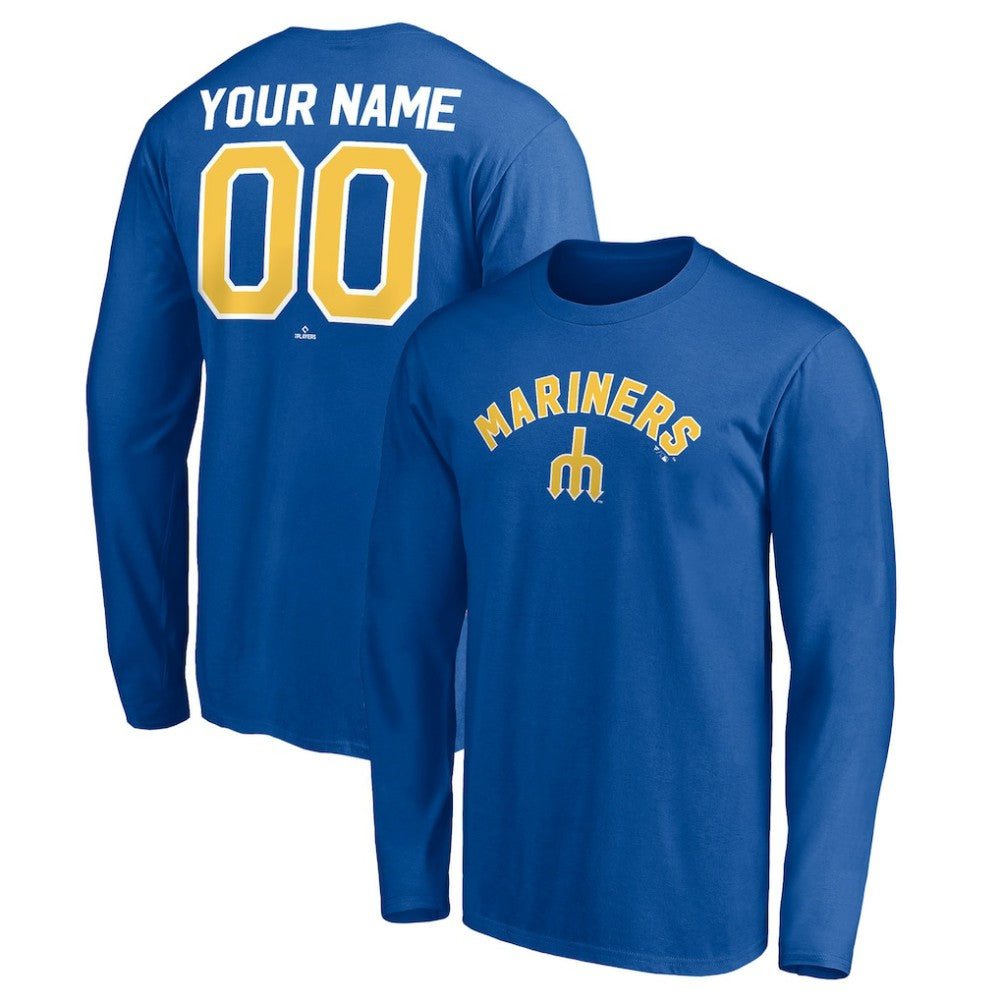 Seattle Mariners Personalized Cooperstown Collection Winning Streak Long Sleeve T-Shirt - Royal