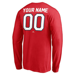 Washington Nationals Personalized Cooperstown Collection Winning Streak Long Sleeve T-Shirt - Red