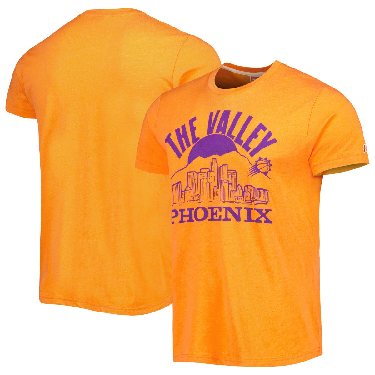 Phoenix Suns Homage Unisex Hometown Hyper Local Tri-Blend T-Shirt - Orange discount