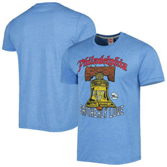 Philadelphia 76ers Homage Unisex Hometown Hyper Local Tri-Blend T-Shirt - Light Blue online