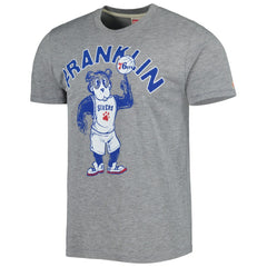 Philadelphia 76ers Homage Unisex Team Mascot Tri-Blend T-Shirt - Heather Gray for sale