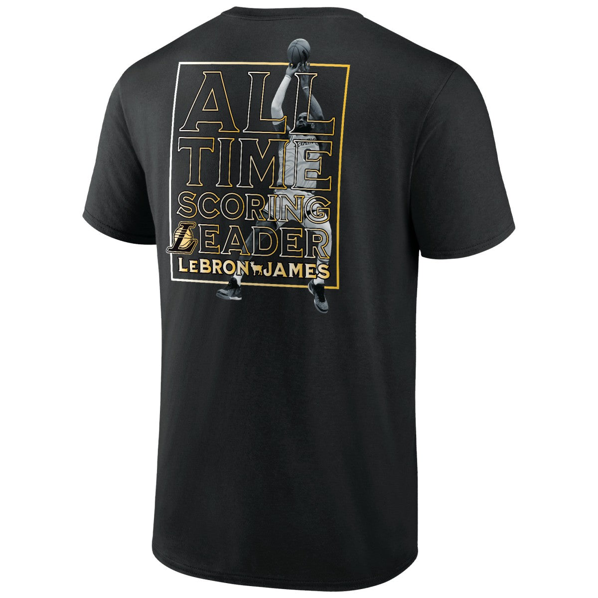 LeBron James Los Angeles Lakers - NBA All-Time Scoring Record T-Shirt - Black sale