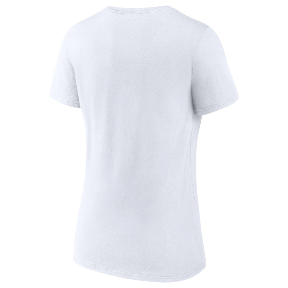 LeBron James Women's NBA All-Time Scoring Record Split Points V-Neck T-Shirt - White online