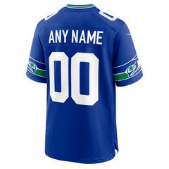 NFL Seattle Seahawks Throwback Custom Jersey