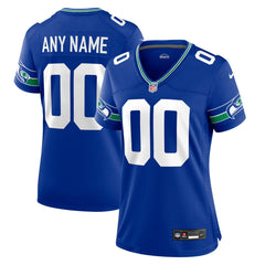 NFL Seattle Seahawks Women's Throwback Custom Jersey