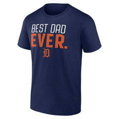 Detroit Tigers Best Dad Ever T-Shirt - Navy