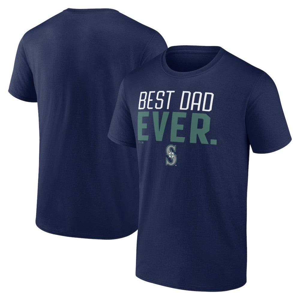 Seattle Mariners Best Dad Ever T-Shirt - Navy