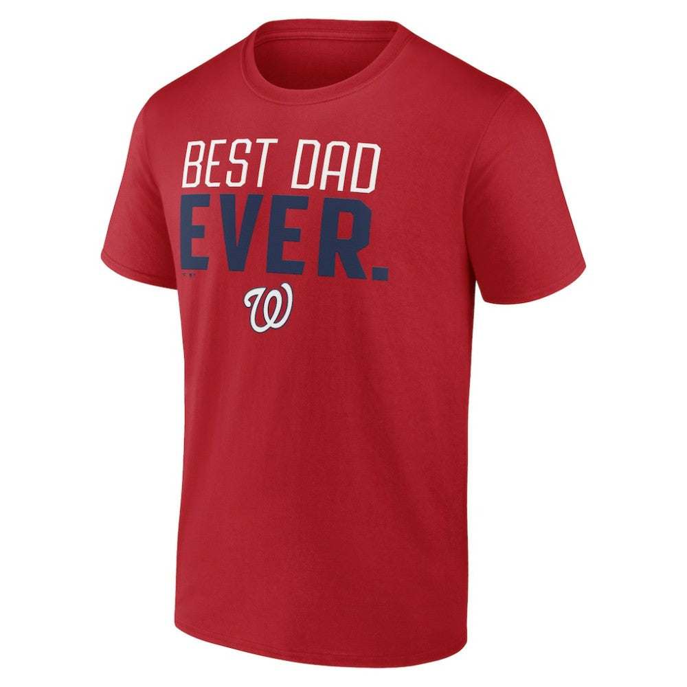 Washington Nationals Best Dad Ever T-Shirt - Red