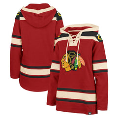 Chicago Blackhawks '47 Women's Superior Lacer Pullover Hoodie
