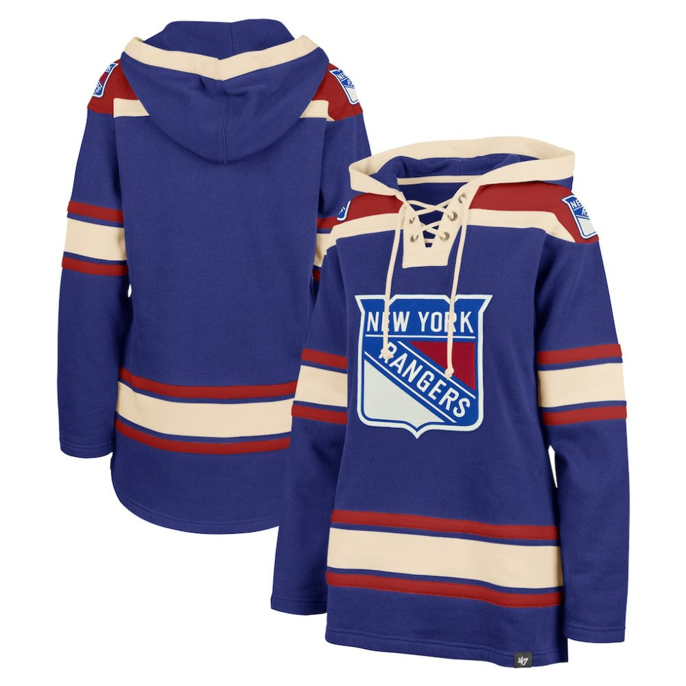 New York Rangers '47 Women's Superior Lacer Pullover Hoodie
