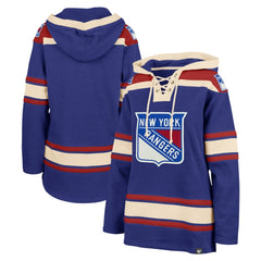 New York Rangers '47 Women's Superior Lacer Pullover Hoodie