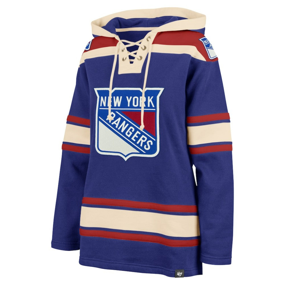 New York Rangers '47 Women's Superior Lacer Pullover Hoodie