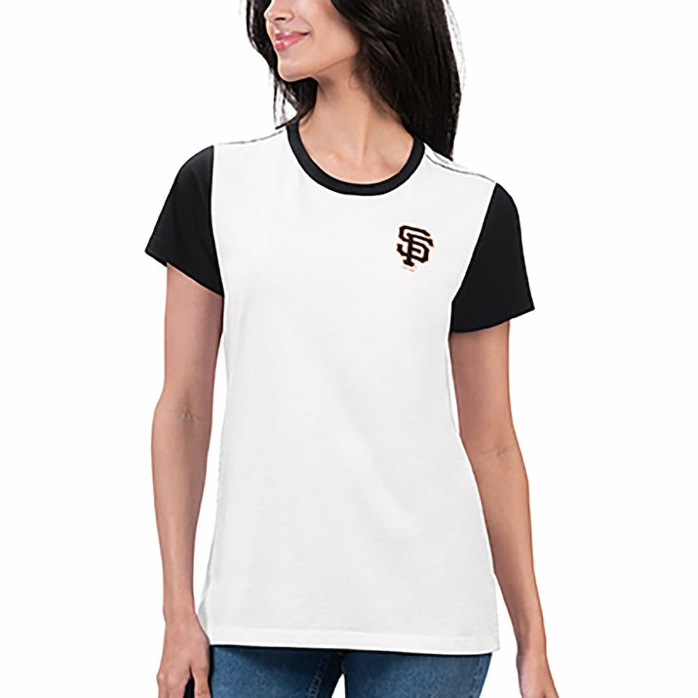 San Francisco Giants G-III 4Her by Carl Banks Women's Illustration Ringer T-Shirt - White