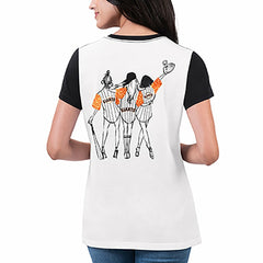 San Francisco Giants G-III 4Her by Carl Banks Women's Illustration Ringer T-Shirt - White