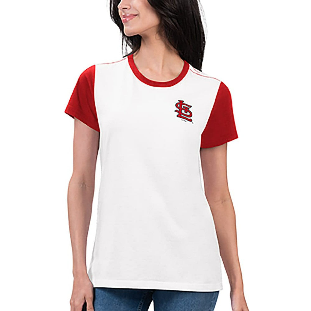 St. Louis Cardinals G-III 4Her by Carl Banks Women's Illustration Ringer T-Shirt - White