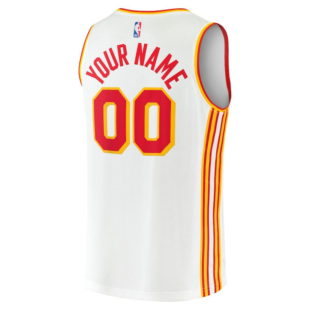 Atlanta Hawks Youth Fast Break Replica Custom Jersey - Association Edition - White | Fanatics shop