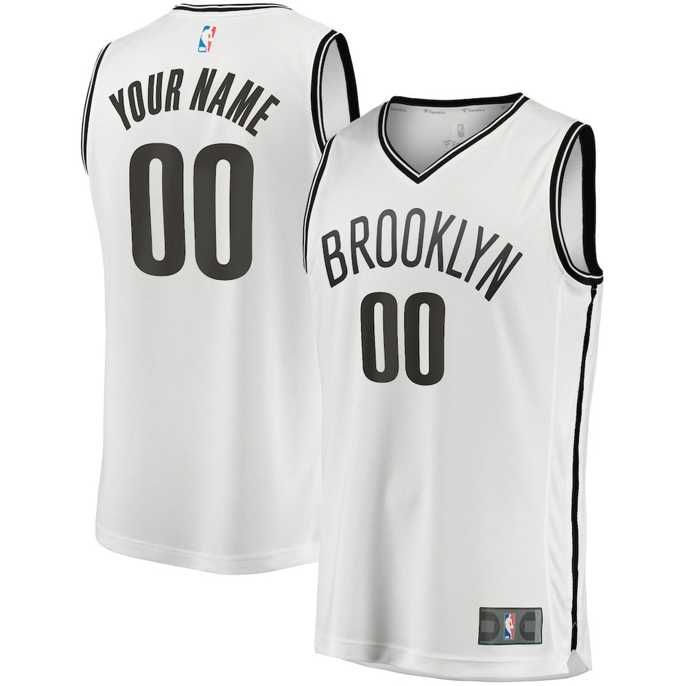 Brooklyn Nets Youth Fast Break Replica Custom Jersey - Association Edition - White | Fanatics online