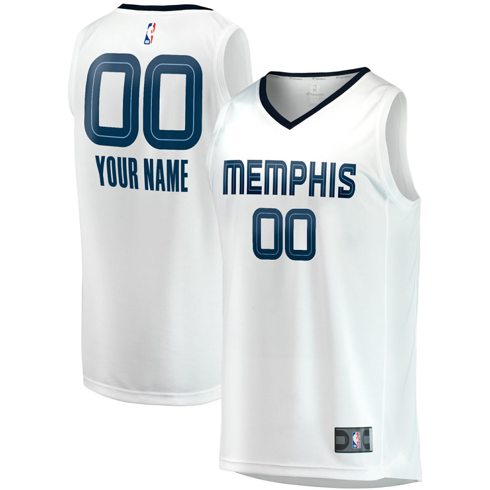 Memphis Grizzlies Youth Fast Break Replica Custom Jersey - Association Edition - White | Fanatics online