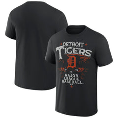 Detroit Tigers Darius Rucker Collection Beach Splatter T-Shirt - Black