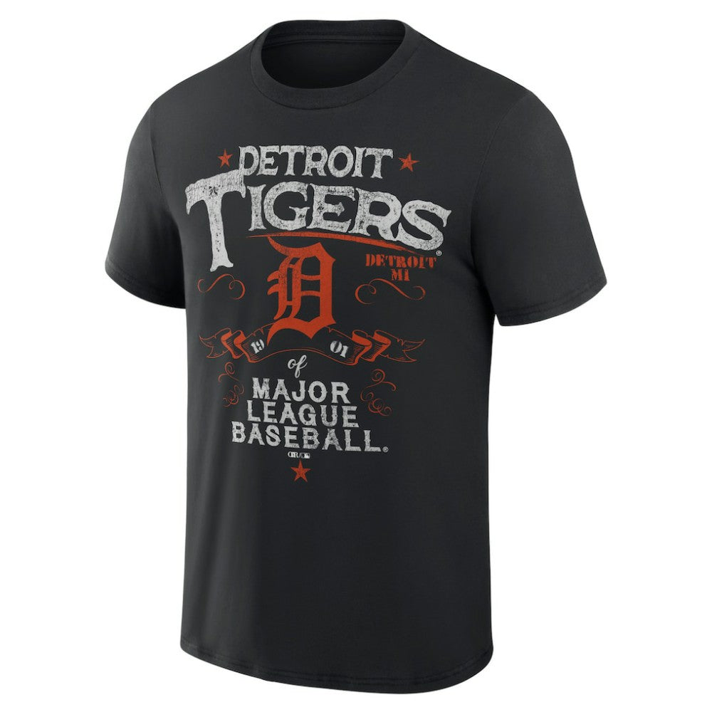 Detroit Tigers Darius Rucker Collection Beach Splatter T-Shirt - Black