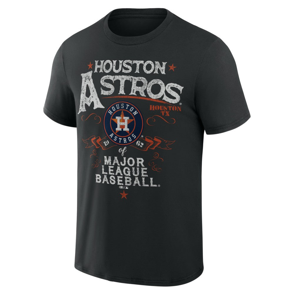Houston Astros Darius Rucker Collection Beach Splatter T-Shirt - Black