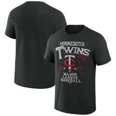Minnesota Twins Darius Rucker Collection Beach Splatter T-Shirt - Black