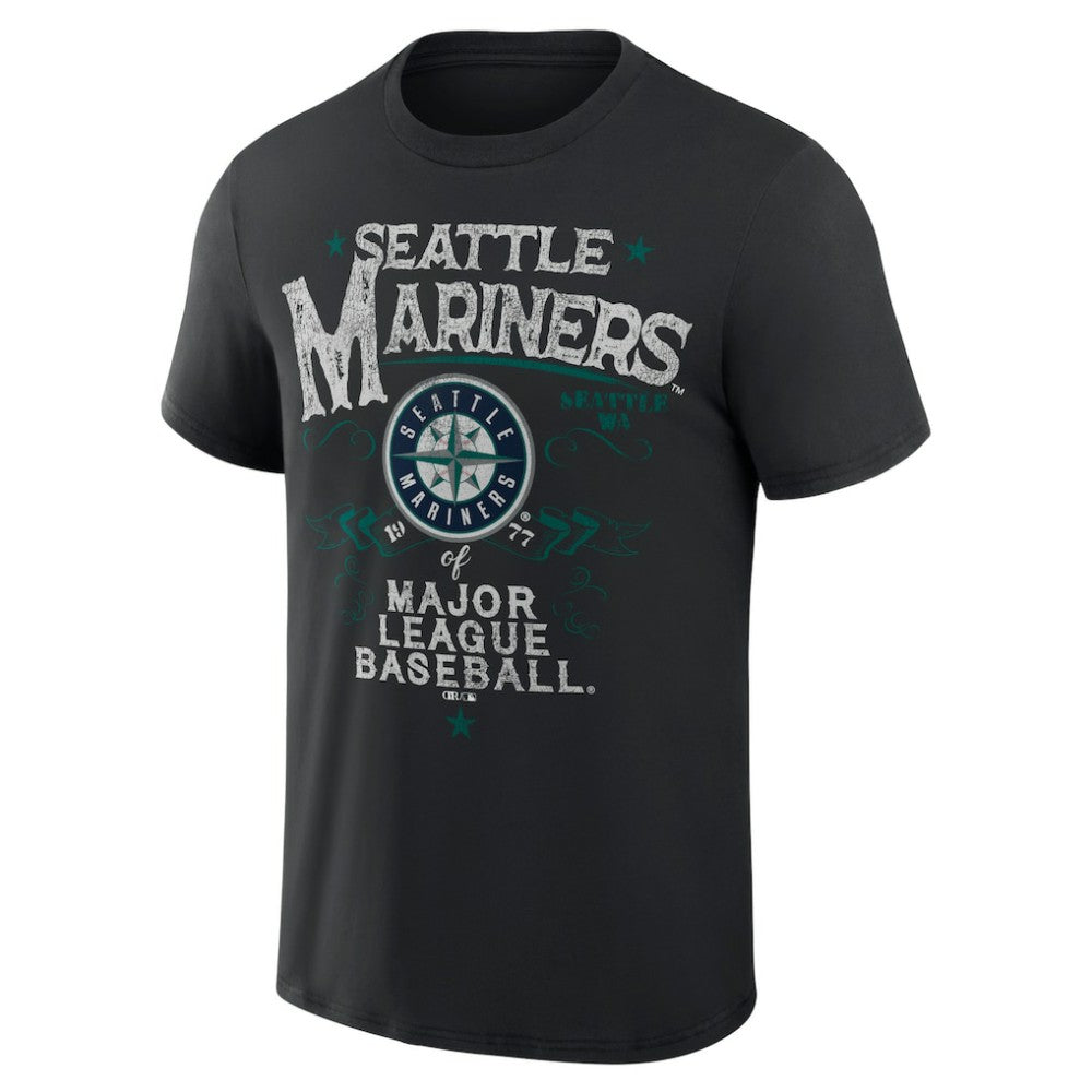 Seattle Mariners Darius Rucker Collection Beach Splatter T-Shirt - Black
