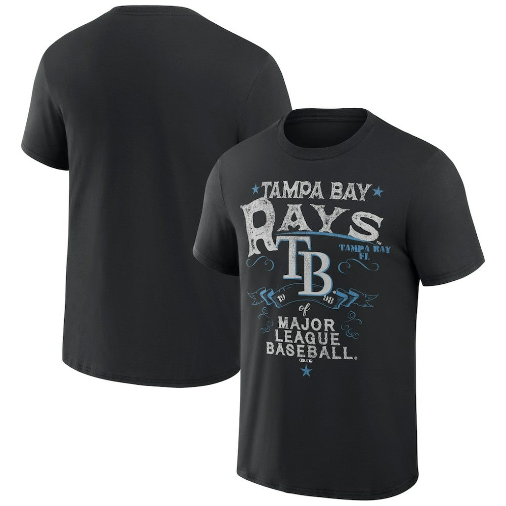 Tampa Bay Rays Darius Rucker Collection Beach Splatter T-Shirt - Black