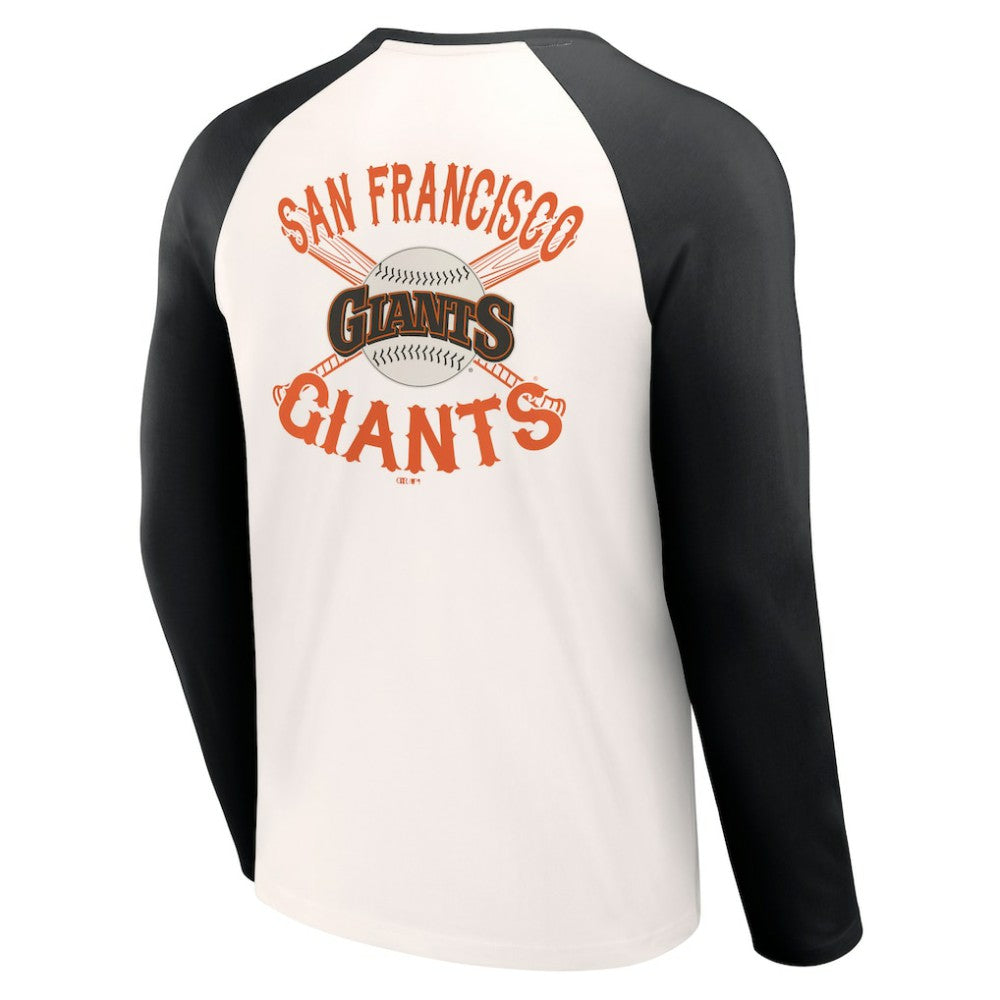 San Francisco Giants Darius Rucker Collection Team Color Raglan T-Shirt - White/Black