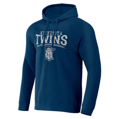 Minnesota Twins Darius Rucker Collection Waffle-Knit Raglan Pullover Hoodie - Navy