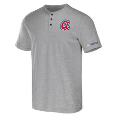 Atlanta Braves Darius Rucker Collection Henley T-Shirt - Heather Gray