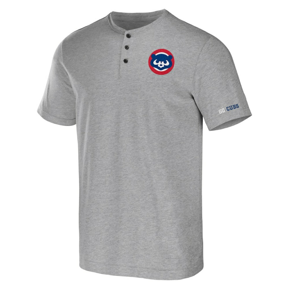 Chicago Cubs Darius Rucker Collection Henley T-Shirt - Heather Gray