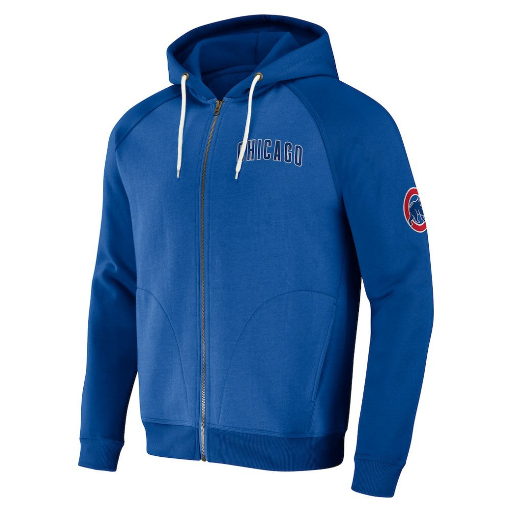 Chicago Cubs Darius Rucker Collection Raglan Full-Zip Hoodie - Royal