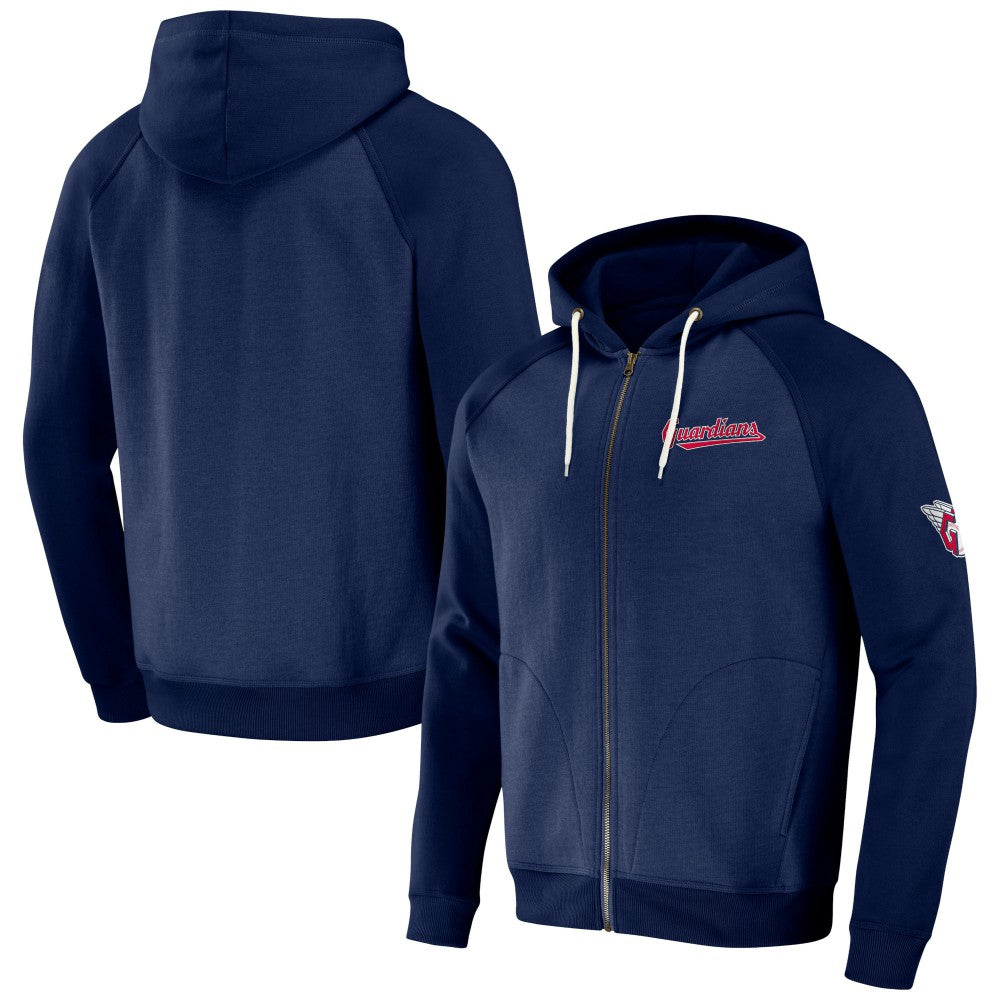 Cleveland Guardians Darius Rucker Collection Raglan Full-Zip Hoodie - Navy