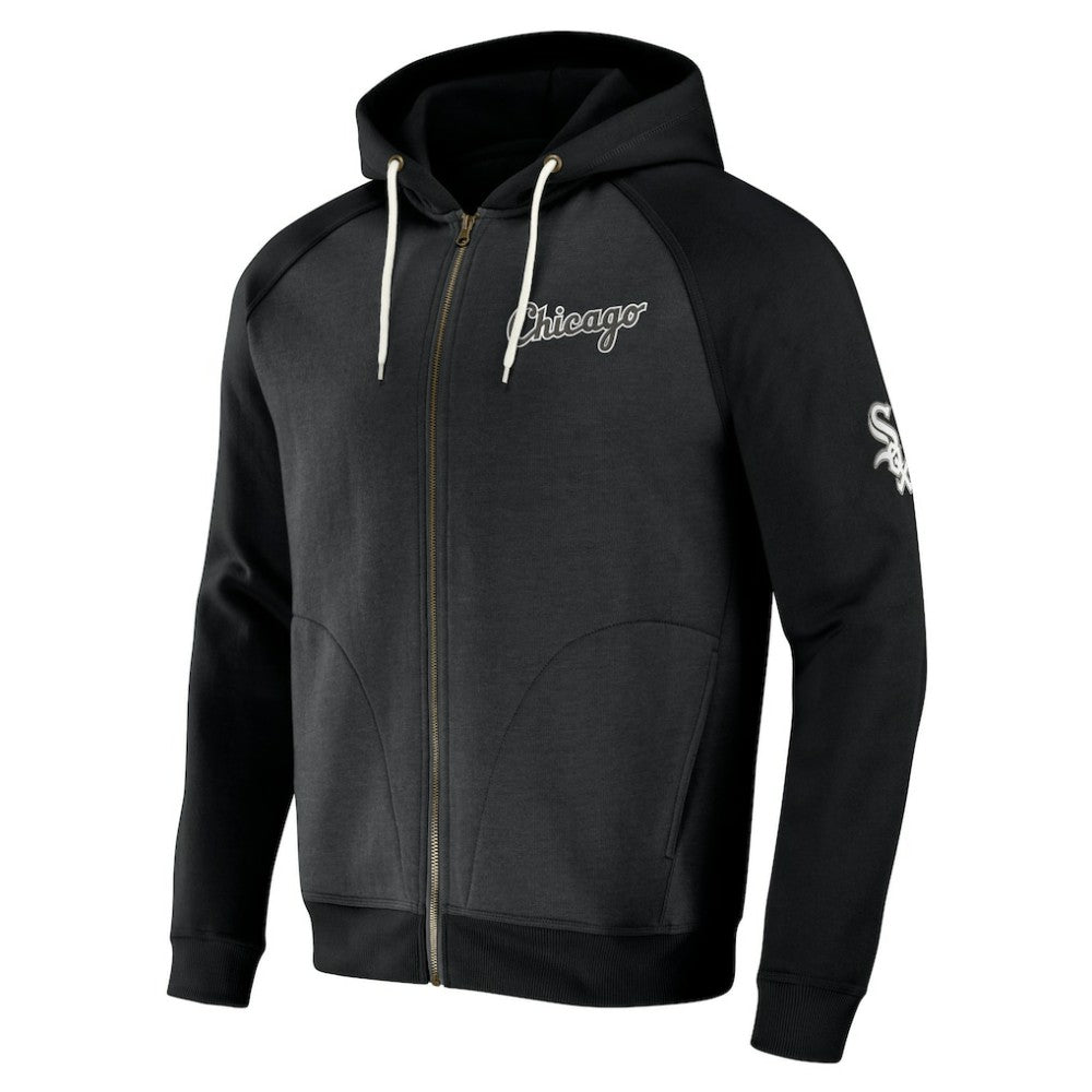Chicago White Sox Darius Rucker Collection Raglan Full-Zip Hoodie - Black