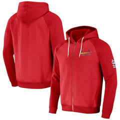 St. Louis Cardinals Darius Rucker Collection Raglan Full-Zip Hoodie - Red