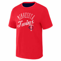 Minnesota Twins Darius Rucker Collection Two-Way Ringer Reversible T-Shirt - Navy/Red