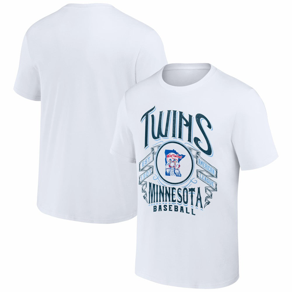 Minnesota Twins Darius Rucker Collection Distressed Rock T-Shirt - White