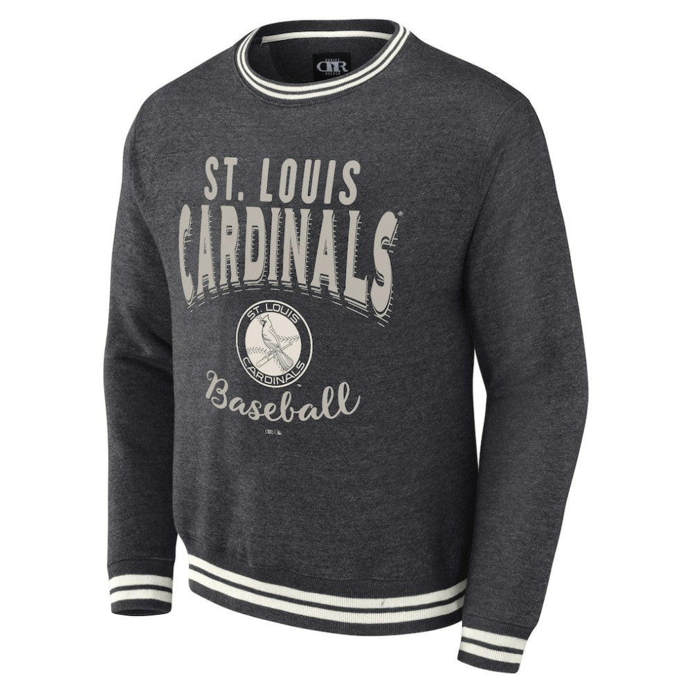 St. Louis Cardinals Darius Rucker Collection Vintage Pullover Sweatshirt - Heather Charcoal