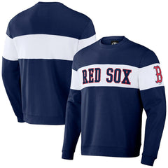 Boston Red Sox Darius Rucker Collection Stripe Pullover Sweatshirt - Navy
