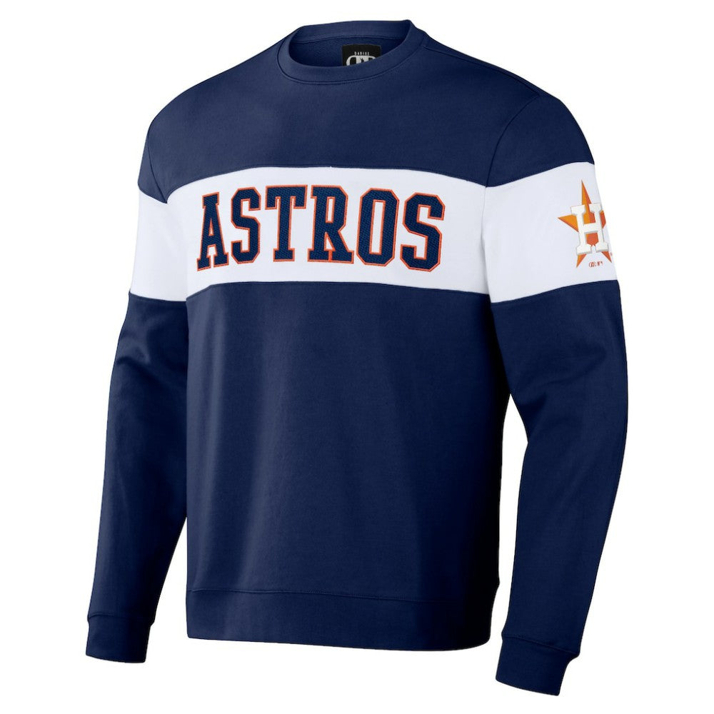 Houston Astros Darius Rucker Collection Stripe Pullover Sweatshirt - Navy