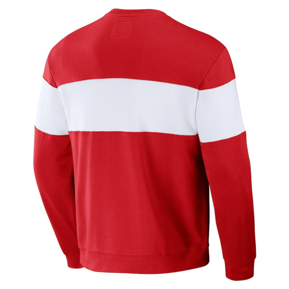 St. Louis Cardinals Darius Rucker Collection Stripe Pullover Sweatshirt - Red