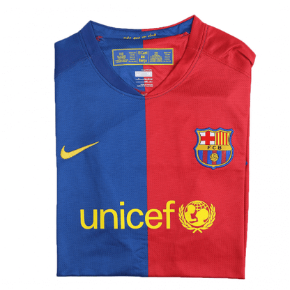 Messi #10 Retro Barcelona UCL Final Home Jersey 2008/09