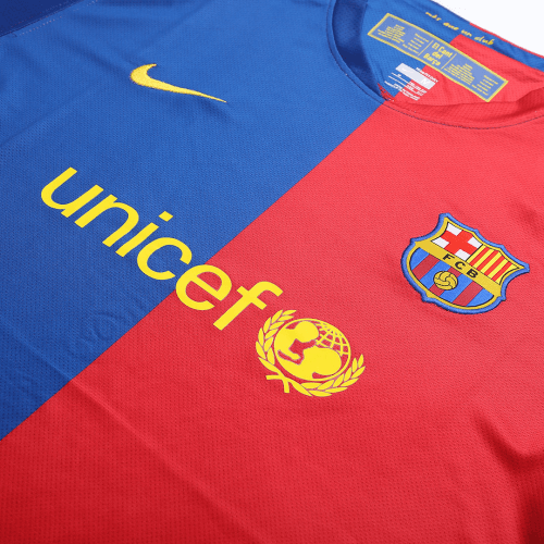 A.INIESTA #8 Retro Barcelona UCL Final Home Jersey 2008/09