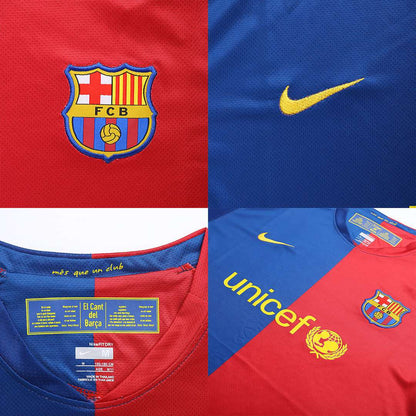 XAVI #6 Retro Barcelona UCL Final Home Jersey 2008/09